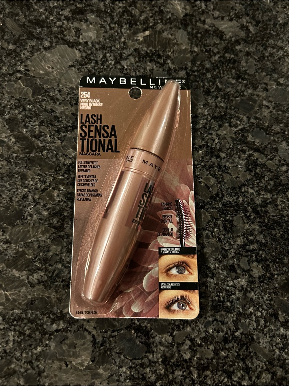 Maybelline Lash Sensational Mascara - Very Black with Rose Gold Packaging